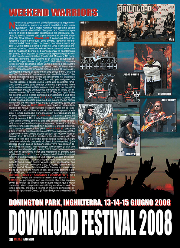 DOWNLOAD FESTIVAL 2008 - METAL HAMMER (ITALY)