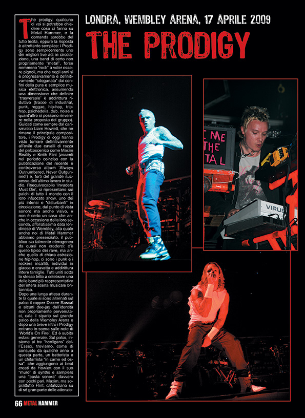 THE PRODIGY - METAL HAMMER (ITALY)