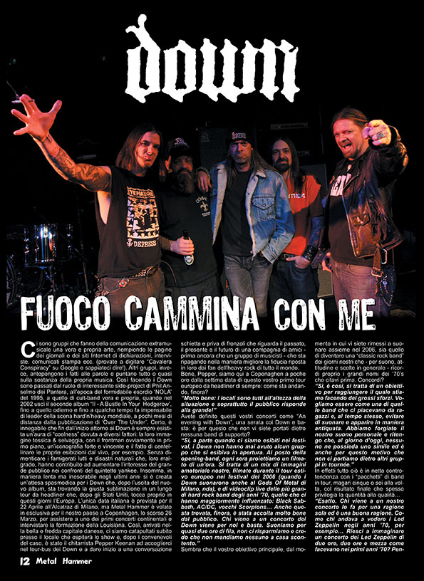 DOWN - METAL HAMMER (ITALY)